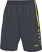 Jako - Shorts Turin - Korte broek Junior Grijs - 116 - antraciet/lime