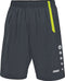 Jako - Shorts Turin - Korte broek Junior Grijs - 116 - antraciet/lime