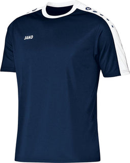 Jako Striker Shirt Korte Mouw - Marine / Wit | Maat: M