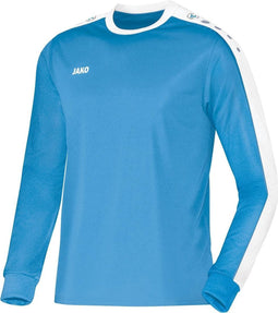 Jako Striker Voetbalshirt Lange Mouw Kinderen - Hemelsblauw / Wit | Maat: 164