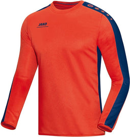 Jako - Sweater Striker Junior - Sweater Junior Oranje - 164 - flame/nachtblauw