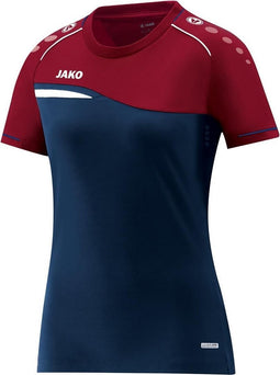 Jako - T-Shirt Competition 2.0 - T-Shirt Competition 2.0 - 40 - marine/donkerrood
