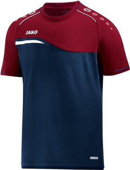 Jako - T-Shirt Competition 2.0 - T-Shirt Competition 2.0 - XL - marine/donkerrood