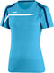 Jako - T-Shirt Performance Dames - aqua/wit/marine - Maat 42 - 44