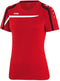 Jako - T-Shirt Performance Dames - rood/wit/zwart - Maat 34 - 36