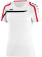 Jako - T-Shirt Performance Dames - wit/zwart/rood - Maat 38 - 40