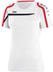 Jako - T-Shirt Performance Dames - wit/zwart/rood - Maat 38 - 40