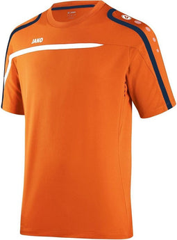 Jako - T-Shirt Performance Junior - fluo oranje/wit/marine - Maat 128