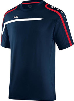 Jako - T-Shirt Performance Men - marine/wit/rood - Maat XL