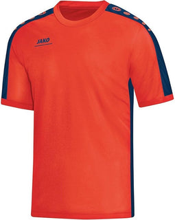 Jako - T-Shirt Striker Junior - flame/nachtblauw - Maat 128