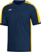 Jako - T-Shirt Striker - Shirt Blauw - 34 - 36 - marine/geel