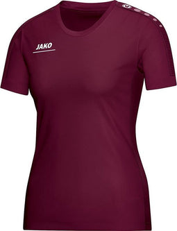 Jako - T-Shirt Striker Women - bordeaux - Dames - maat 34 - 36