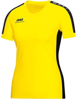 Jako - T-Shirt Striker Women - Shirt Geel - 38 - 40 - citroen/zwart