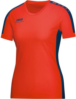 Jako - T-Shirt Striker Women - Shirt Oranje - 38 - 40 - flame/nachtblauw