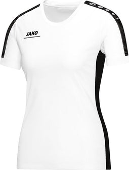 Jako - T-Shirt Striker Women - Shirt wit - 34 - 36 - wit/zwart