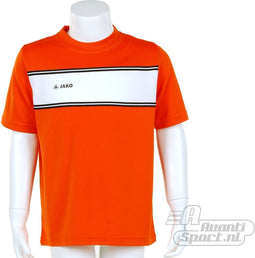 Jako T - Sportshirt - Kinderen - Maat 116 - Orange;White