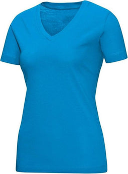Jako Team V-Hals Dames T-Shirt - Voetbalshirts - blauw licht - 38