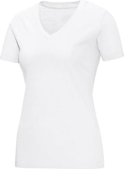 Jako Team V-Hals Dames T-Shirt - Voetbalshirts - wit - 44