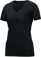 Jako Team V-Hals Dames T-Shirt - Voetbalshirts - zwart - 34