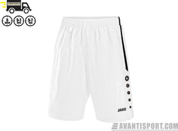 Jako Turin Short - Voetbalbroek - Jongens - Maat 128 - Wit