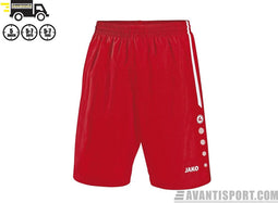 Jako Turin Short - Voetbalbroek - Jongens - Maat 140 - Rood