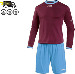 Jako - United - Set Bordeaux - S - bordeaux/hemelsblauw/wit