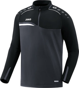 Jako - Zip top Competition 2.0 - Zip top Competition 2.0 - S - antraciet/zwart