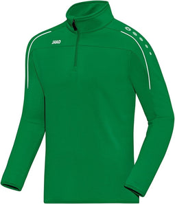 Jako - Ziptop Classico - Groene Sweater Kids - 140 - Groen