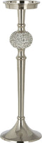 J-Line kaarshouder Op Voet Diamant - aluminium - zilver - medium