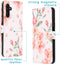 iMoshion Hoesje Geschikt voor Samsung Galaxy A13 (5G) / A04s Hoesje Met Pasjeshouder - iMoshion Design Softcase Bookcase - Roze / Blossom Watercolor