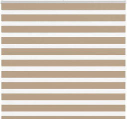 vidaXL - Zebra - Blind - 155x150 - cm - stofbreedte - 150,9 - cm - polyester - zandbruin