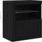 vidaXL - LED Dressoir - RGB Verlichting - Zwart - 60,5 x 37 x 67 cm