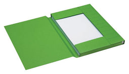 Jalema - Dossiermap folio 3 klep 100% gerecycled karton 250 gr groen | 125 stuks