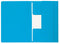 Djois - Dossiermap mammoet folio 3 kleppen 270gr blauw | 50 stuks