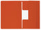 Quantore - Dossiermap mammoet folio 3 kleppen 270gr rood | 10 stuks