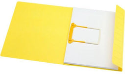 Jalema Secolor Snelhechtmap Folio, Zuurvrij Karton, 250 vel, Geel (pak 10 stuks)