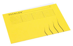 Jalema - Vouwmap A4 100% gerecycled karton 250gr geel | 250 stuks