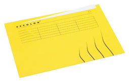 Jalema - Vouwmap a4 ongelijk 225gr geel | 25 stuks