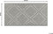 JALNA - Outdoor kleed - Grijs - 60 x 105 cm - Polypropyleen