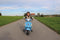 JAMARA Speelgoedscooter Vespa GTS 125 12 V blauw