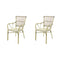 James Bistrostuhl Rattan – Bambus-Natur - SÄTZE VON 2