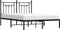 vidaXL-Bedframe-met-hoofdbord-metaal-zwart-150x200-cm