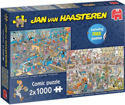 Jan van Haasteren - De Verbouwing & De Bouwmarkt - 2X1000 stukjes puzzel - Legpuzzel