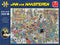 Jan van Haasteren - NK Mens Erger Je Niet - 2000 stukjes puzzel - Legpuzzel
