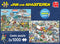 Jan van Haasteren - Verkeerschaos & Ter land ter zee en in de lucht - Legpuzzel 2x1000 stukjes
