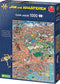 Jan van Haasteren - Zomerspelen Parijs - 1000 stukjes puzzel - Legpuzzel - Olympische Spelen 2024