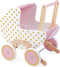 Janod Candy Chic - Houten Poppenwagen - Voor Poppen Tot 42 Cm - Robuuste En Realistische Kinderwagen - Geschikt Vanaf 18 Maanden