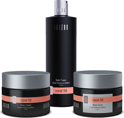 Janzen Set Coral 58 - Bathfoam + Bodycream + Bodyscrub