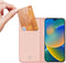 Dux Ducis - Slim bookcase hoes - Geschikt voor iPhone 14 Pro Max - Roze