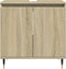 vidaXL - Badkamerkast - 58x33x60 - cm - bewerkt - hout - sonoma - eikenkleurig